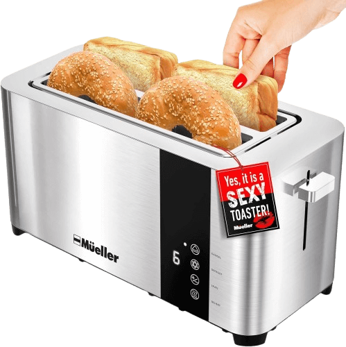Mueller UltraToast 4 Slice Stainless Steel Toaster
